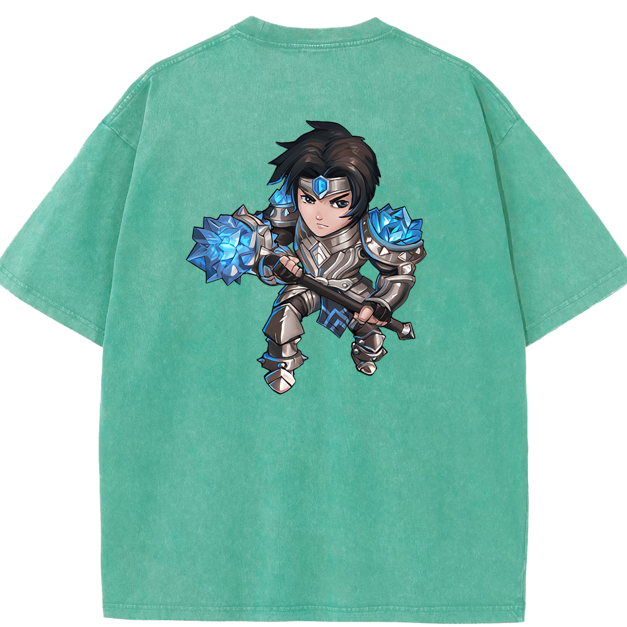 リーグ・オブ・レジェンド League of Legends LOL 綿100% ヴィンテージ風 半袖Tシャツ（背面プリント）